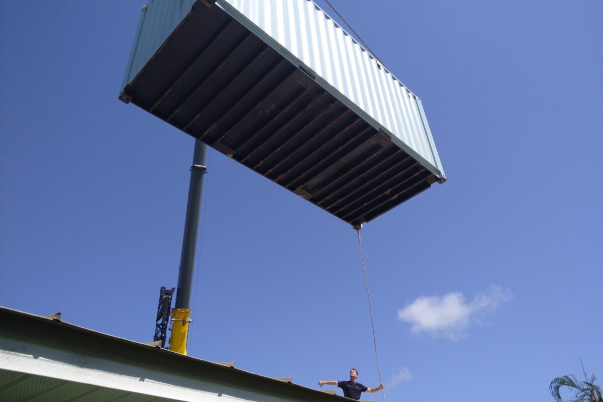 Container delivery over home