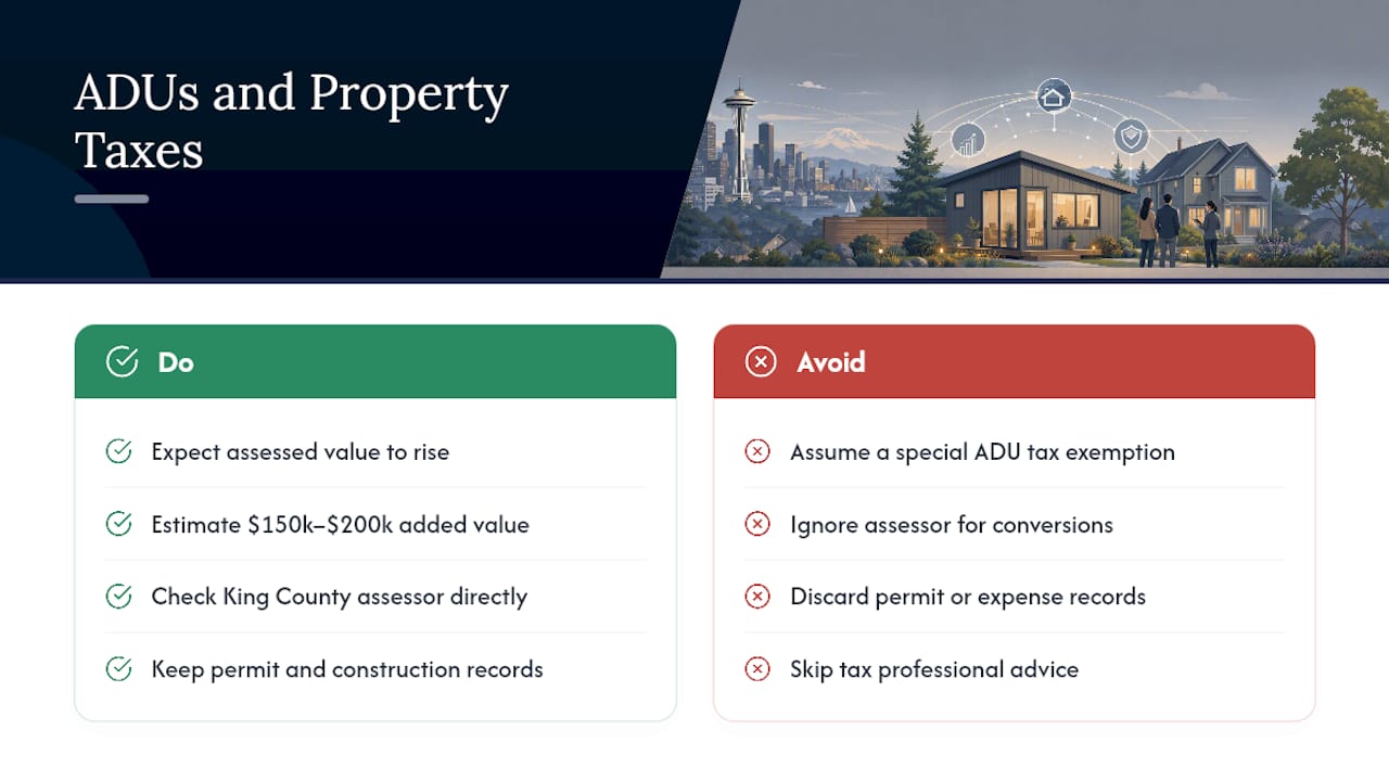Do ADUs Change Your Property Taxes in Seattle? — overview diagram
